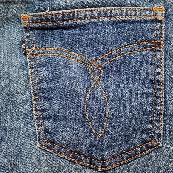 LEVI'S men's blue jeans "with a skosh more room" made in USA 70s distressed - Picture 7 of 9
